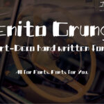 Benito Grunge Font Poster 1