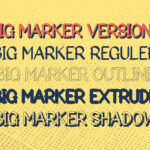 Big Marker Family Font Poster 2