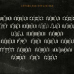 Black Cameo Font Poster 10