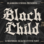 Black Child Font Poster 3