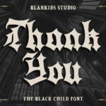 Black Child Font Poster 8