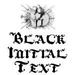 Black Initial Text Font Poster 1