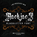 Black Jack Font Poster 3