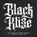 Black Klisse Font Poster 3