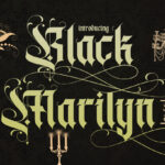 Black Marilyn Font Poster 1