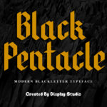 Black Pentacle Font Poster 3