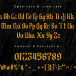 Black Pentacle Font Poster 10