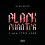 Black Phanter Font Poster 1