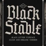 Black Stable Font Poster 1