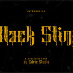 Black Sting Font Poster 3