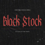 Black Stock Font Poster 3