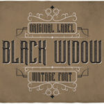 Black Widow Font Poster 3