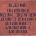 Black Widow Font Poster 8