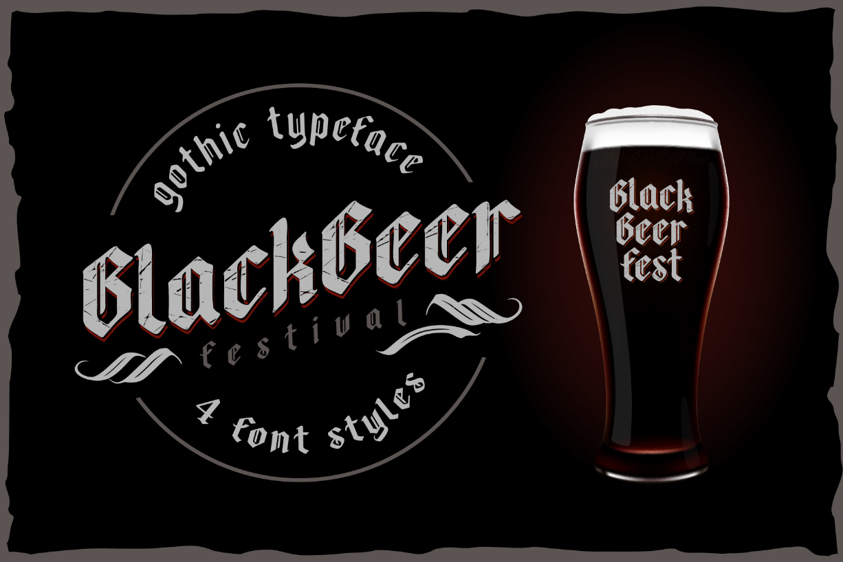 Blackbeer Font Poster 1