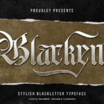 Blackent Font Poster 3