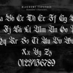 Blackent Font Poster 6