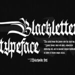 Blackside Font Poster 2