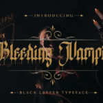 Bleeding Vampire Font Poster 3