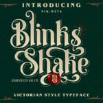 Blinks Shake Font Poster 3