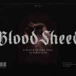 Blood Sheed Font Poster 3