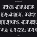 Bloodsucker Font Poster 4