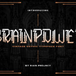 Brainpower Font Poster 3