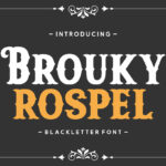 Brouky Rospel Font Poster 3