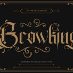 Browking Font Poster 3