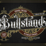 Bull Stand Font Poster 3