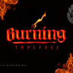 Burning Font Poster 3