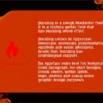 Burning Font Poster 4