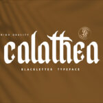 Calathea Font Poster 3