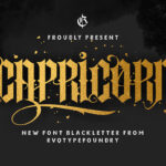 Capricorn Font Poster 3