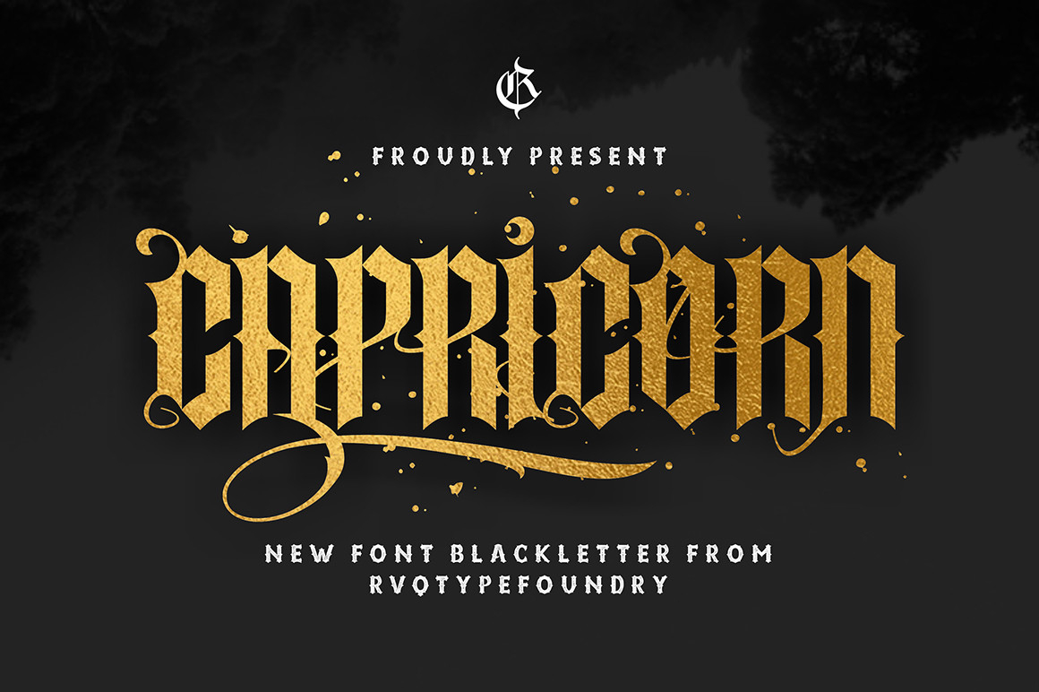 Capricorn Font Poster 1