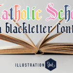 Catholic School Font Poster 3