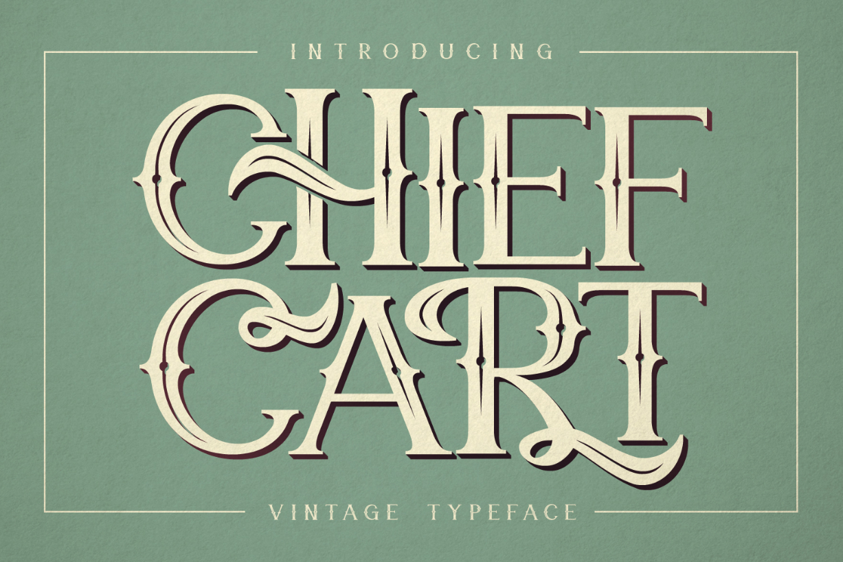 Chief Cart Font Poster 1