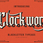 Clockwork Font Poster 3