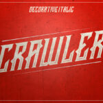 Crawler Font Poster 4