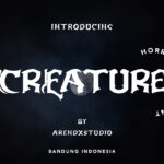 Creature Font Poster 3