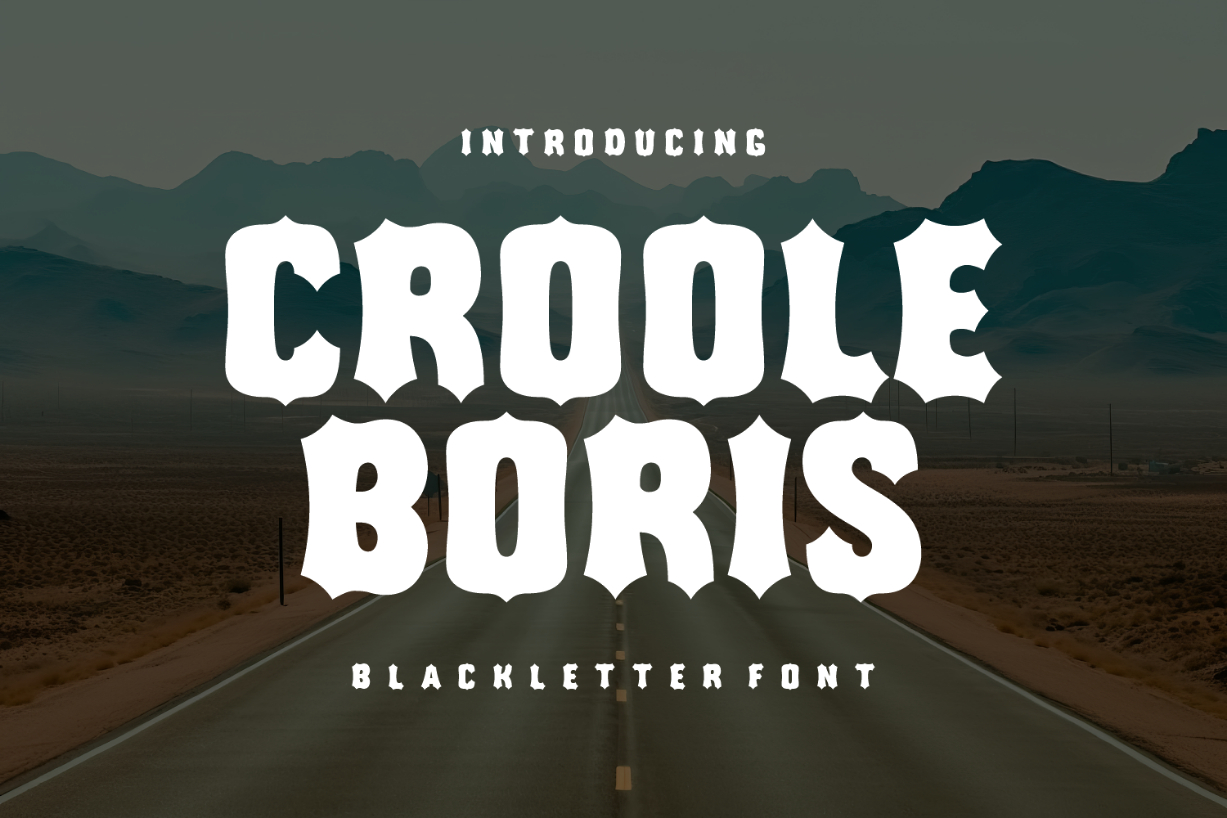 Croole Boris Font Poster 1