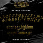 Crosshead Font Poster 5