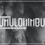 Cumulonimbus Font Poster 3