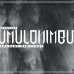 Cumulonimbus Font Poster 4