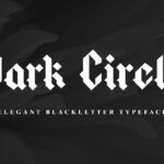 Dark Circle Font Poster 3