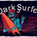 Dark Surfer Font Poster 3