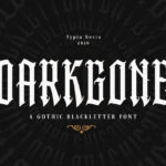 Darkgone Font Poster 3