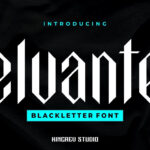 Elvante Font Poster 3