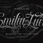 Emilia Luck Font Poster 3