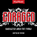 Enraged Font Poster 3