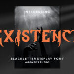 Existence Font Poster 3